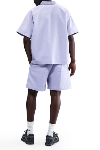 Short oversize en lin - Mauve - Nike