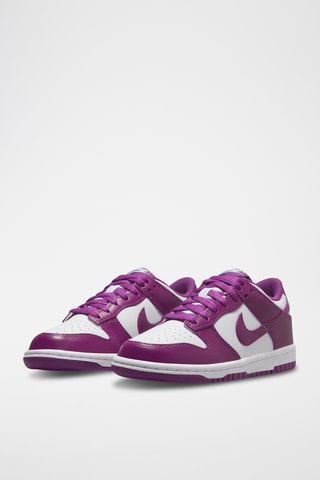 Nike Dunk Low en cuir - Blanc et violet - Nike
