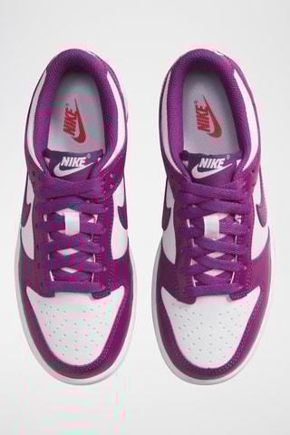 Nike Dunk Low en cuir - Blanc et violet - Nike