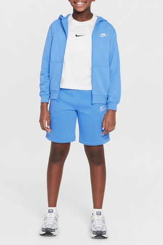 Sweat polaire à capuche - Ciel - Nike