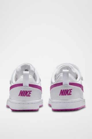 Nike Court Borough Low Recraft - Blanc et fuchsia - Nike