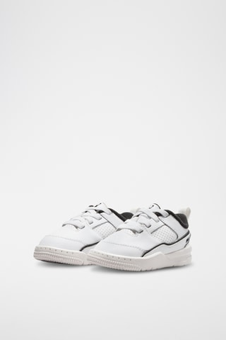 Jordan Flight Court en cuir - Blanc et noir - Jordan