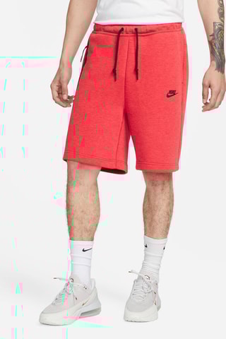 Short polaire Nike Sportswear Tech Fleece - Rouge chiné