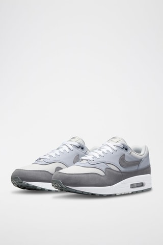 Nike Air Max 1 en cuir - Blanc et gris clair