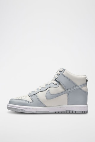 Nike Dunk High en cuir - Gris clair