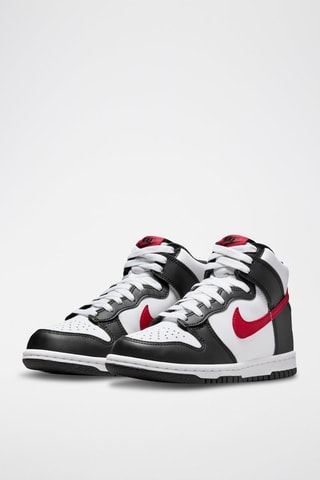 Nike Dunk High en cuir - Blanc