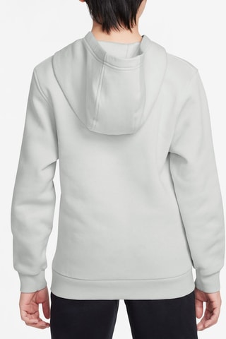 Sweat polaire à capuche - Gris clair