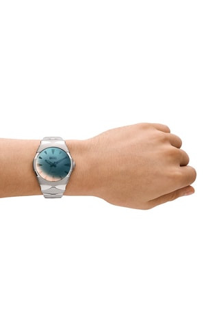 Stalen Quartz Horloge - Zilverkleurig