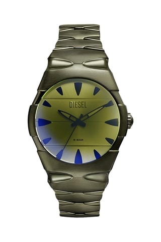 Stalen Quartz Horloge - Kaki