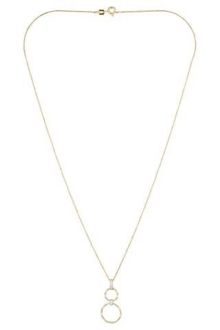Hanger Gold Circles Geelgoud en Diamanten