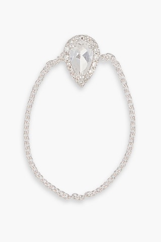 Ring Invisible Tear Witgoud en Topazen