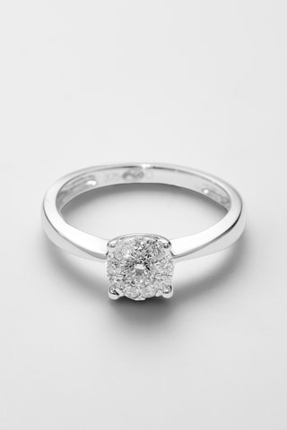Ring Brillant Lucia Witgoud en Diamanten