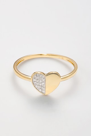 Ring Alvina Geelgoud en Diamanten