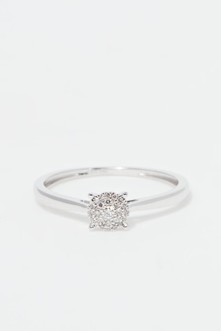 Ring Oeillet Witgoud en Diamanten