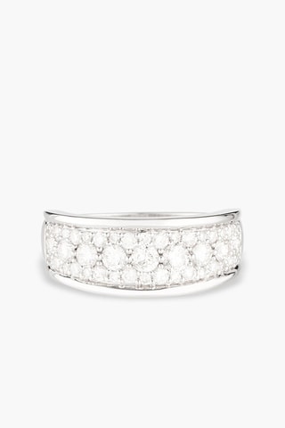 Ring Trishiras Witgoud en Diamanten