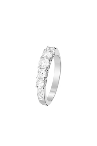 Ring Demi-Tour Eclatant  Witgoud en Diamanten