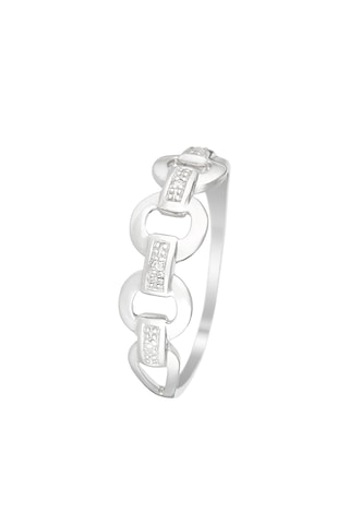 Ring Mailles   Witgoud en Diamanten