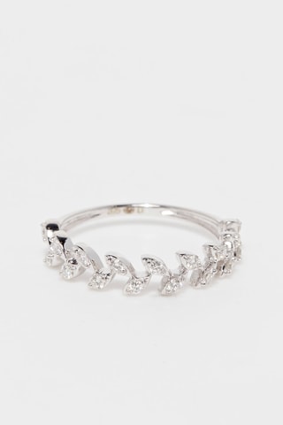 Ring Aubépine Witgoud en Diamanten