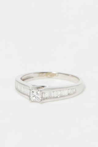 Verlovingsring Elegant Witgoud en Diamanten