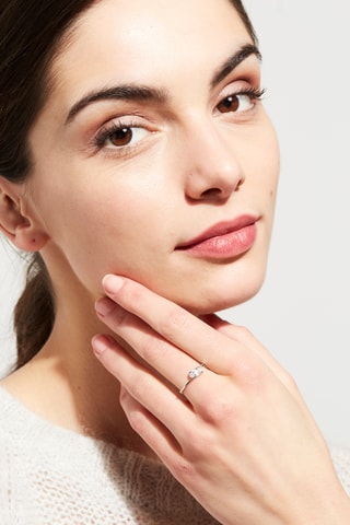 Ring Tria  Witgoud en Diamanten