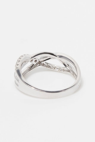 Ring Onda 
Witgoud en Diamanten