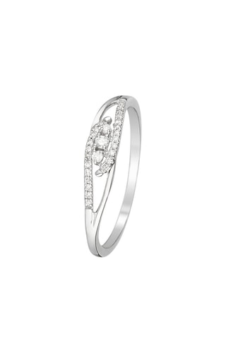 Ring Caresse Witgoud en Diamanten