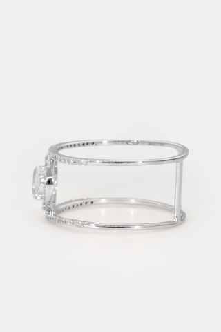 Ring Royaume - Witgoud, Diamanten en Topaas