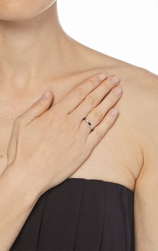 Trouwring Eclat Saphir  Witgoud, Diamanten en Saffier