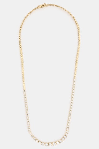Ketting Rivière Geelgoud en Diamanten