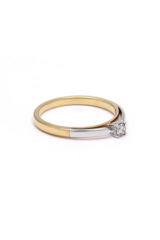 Verlovingsring - Witgoud, Geelgoud en Diamant