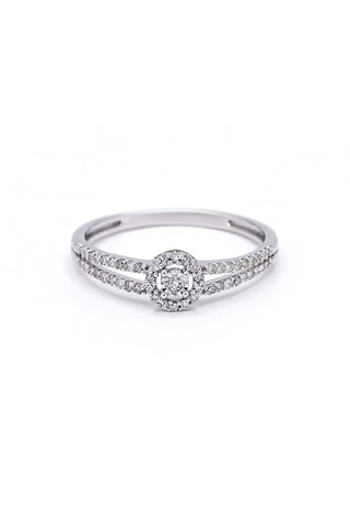 Ring - Witgoud en Diamant