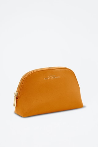 Bolsa de higiene em couro Thonon - Castanho