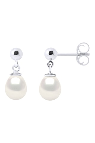 Brincos Ouro branco e pérolas de cultura