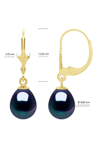 Brincos Ouro amarelo e pérolas de cultura
