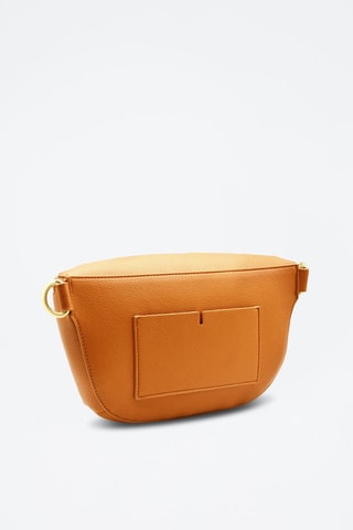 Bolsa de cintura em couro - Castanho
