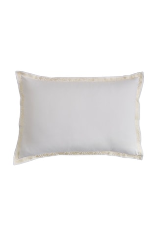 Taie d'oreiller en satin de coton 120 fils/cm² Dallas - Blanc