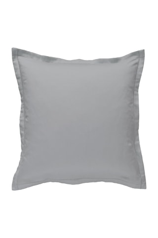 Taie d'oreiller en percale de coton 80 fils/cm² - Gris