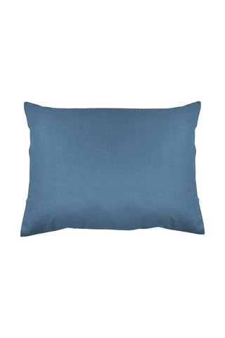 2 taies d'oreiller en lin - Bleu