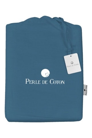 2 taies d'oreiller en lin - Bleu