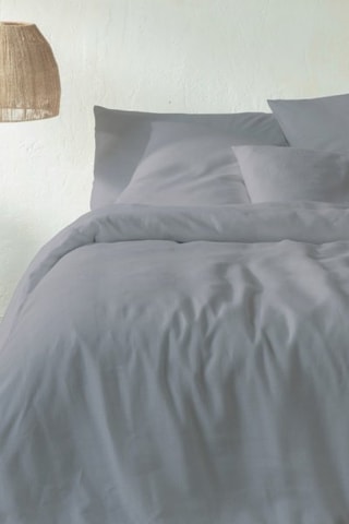 2 taies d'oreiller en lin - Gris