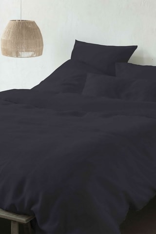 2 taies d'oreiller en lin - Anthracite