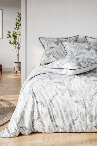 Parure de draps en coton 57 fils/cm² Brad - Gris
