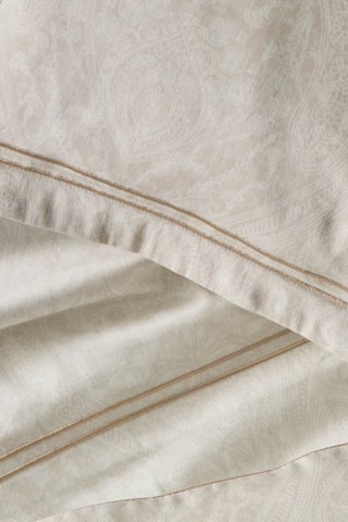 Parure de couette en satin de coton Zohra - Ivoire