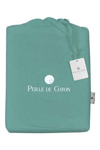Parure de couette en lin - Céladon