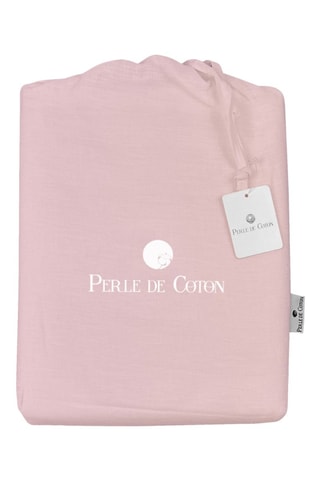 Parure de couette en lin - Rose clair