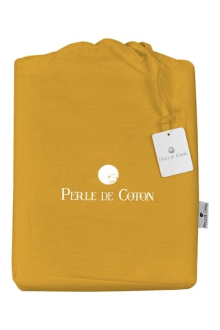 Parure de couette en lin - Safran