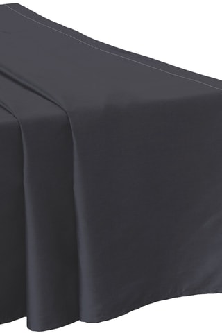 Drap plat en satin de coton 120 fils/cm² - Anthracite 