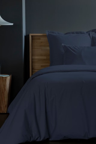 Housse de couette en percale de coton 80 fils/cm² - Anthracite