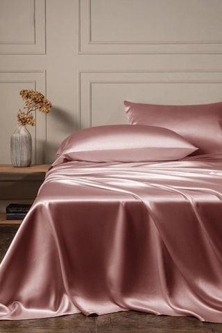 Housse de couette en soie - Rose