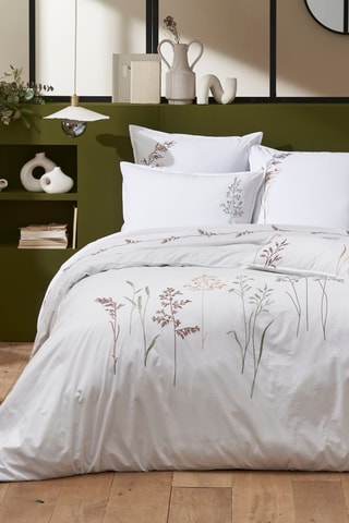 Parure de couette en coton 80 fils/cm² - Blanc